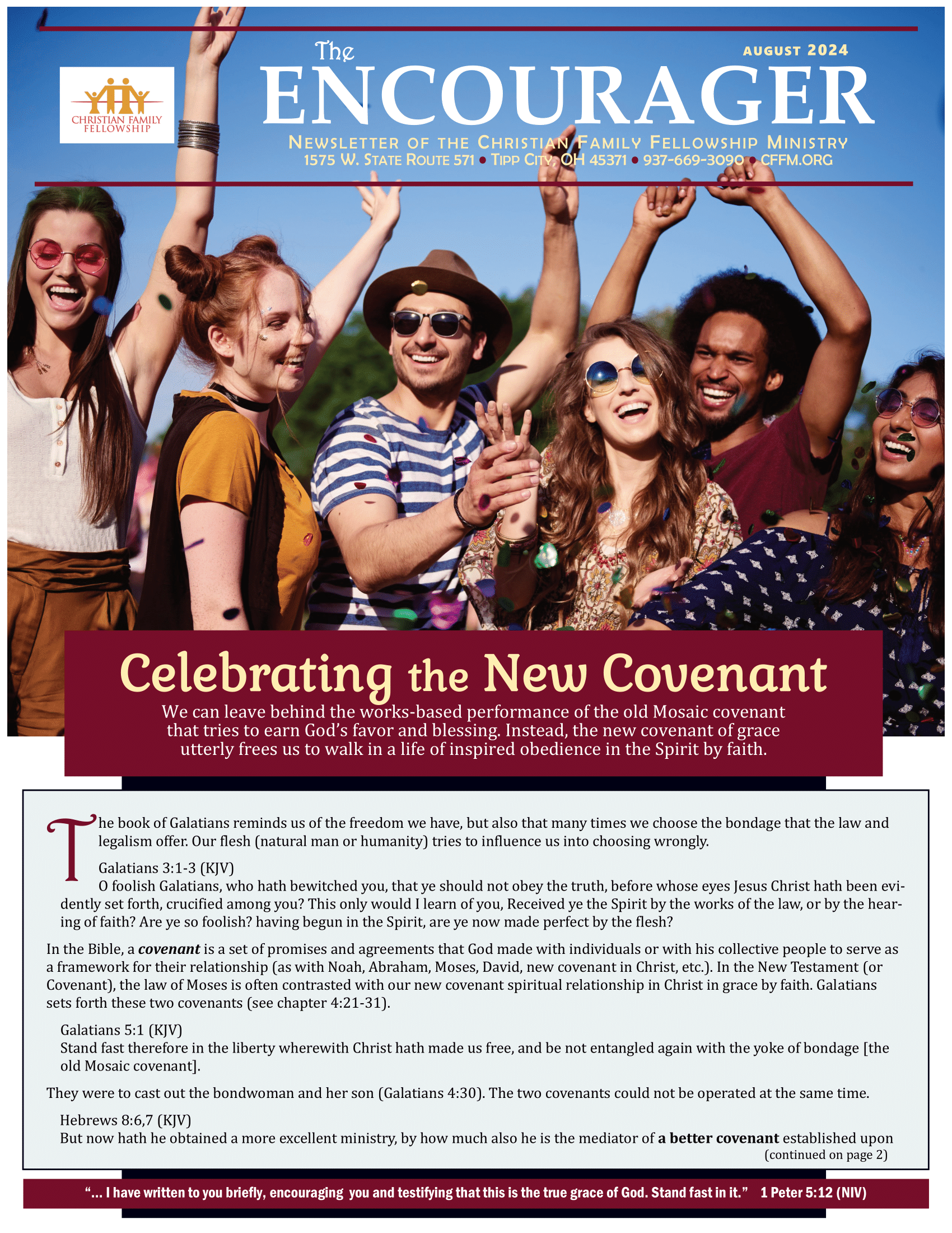 August 2024 Encourager cover