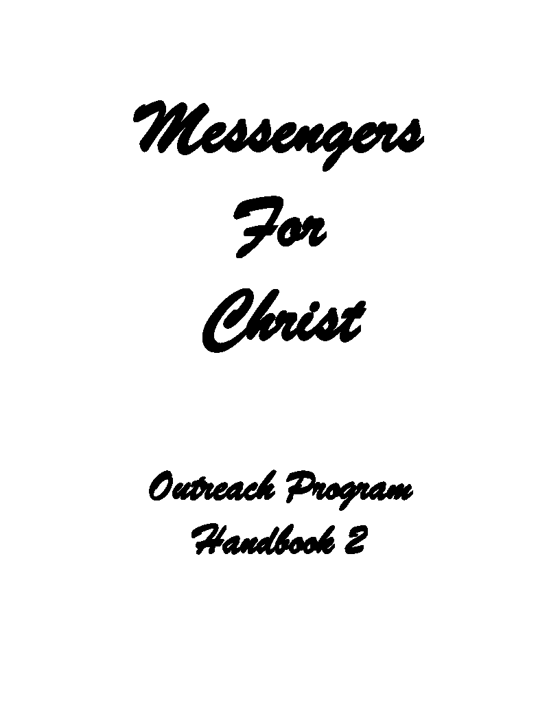 Messengers for Christ Handbook2