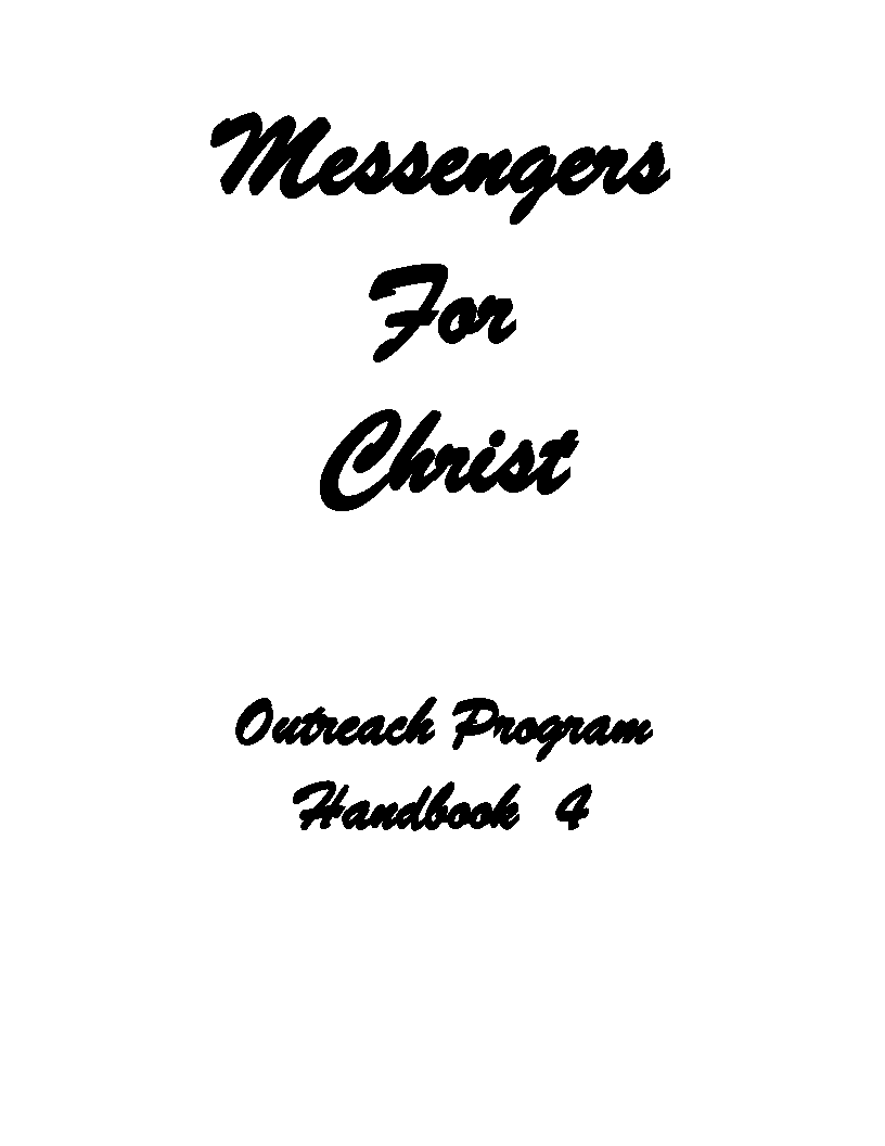 Messengers for Christ Handbook4