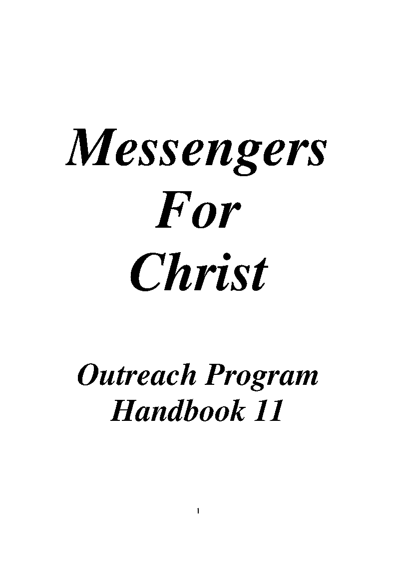 Messengers for Christ Handbook9-HealLikeJesus