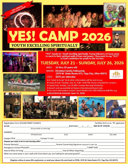 YES Camp 2026 Flyer