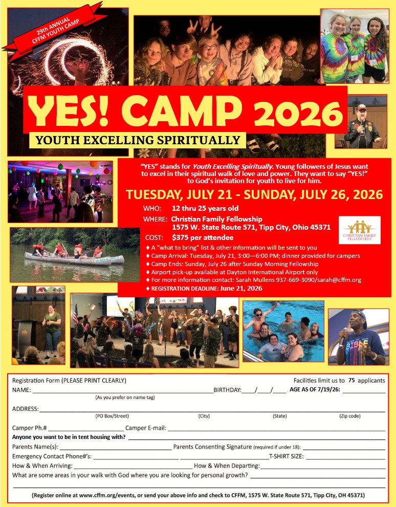 YES Camp 2026 Flyer